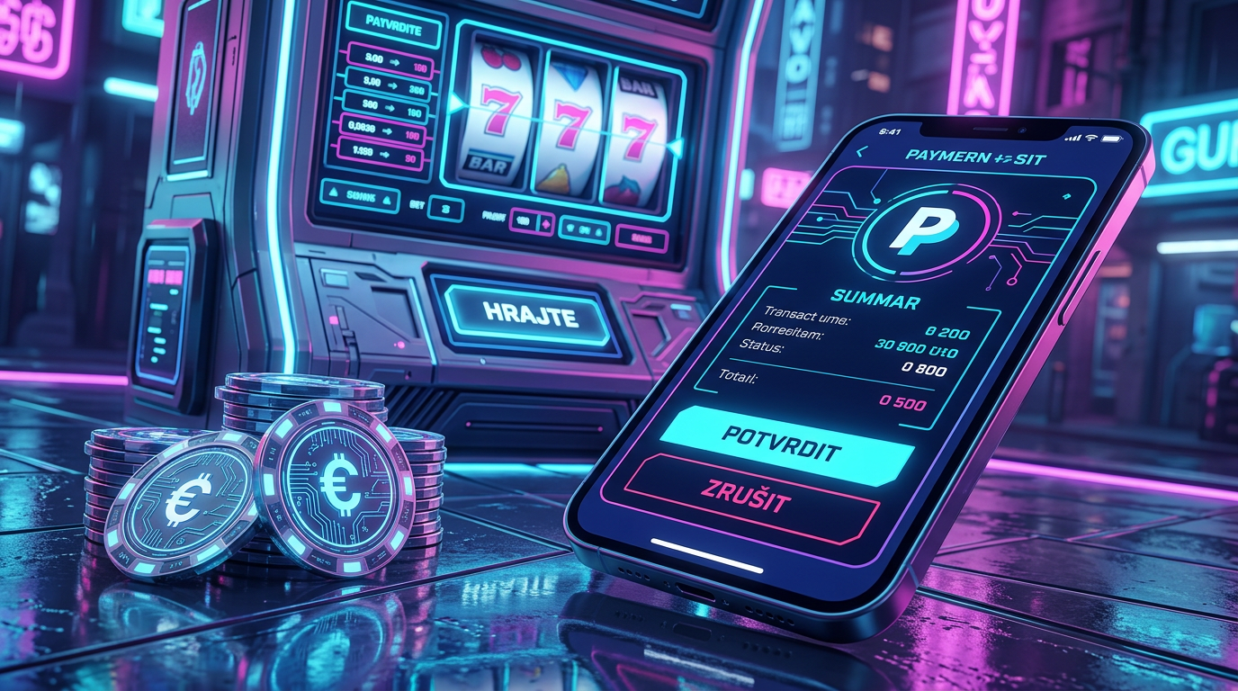 Ilustrace bezpečného vkladu přes PayPal do online kasina