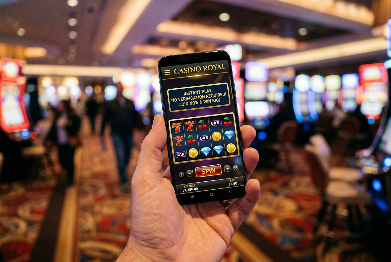 Moderní mobilní casino rozhraní